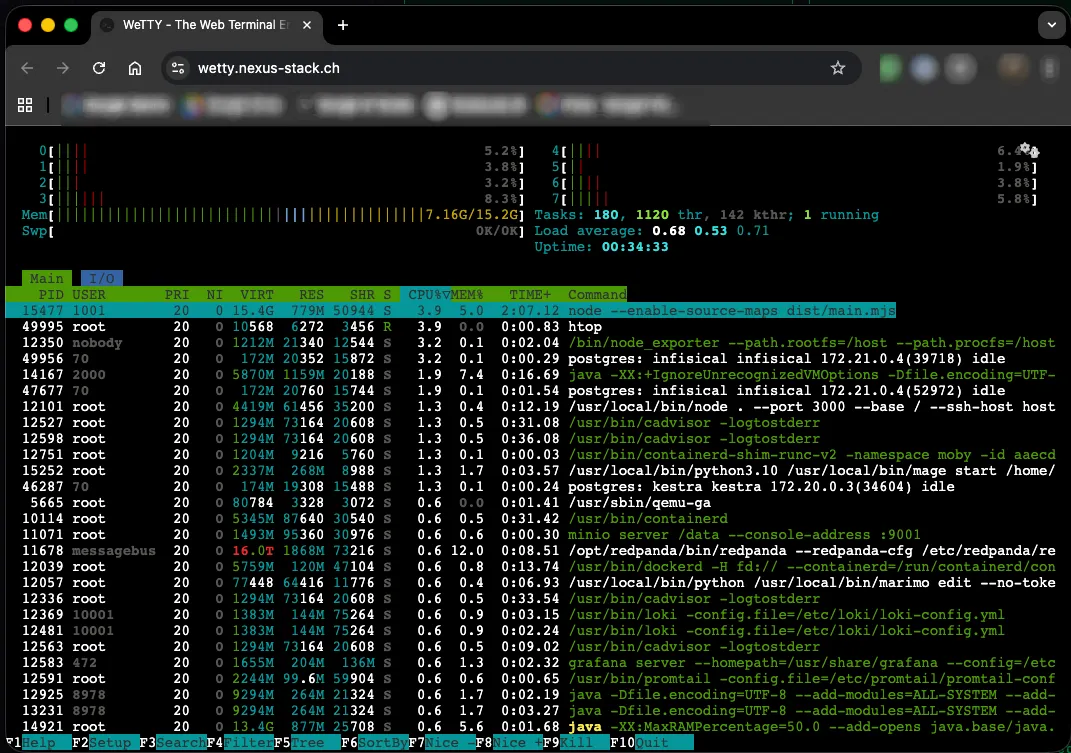 Wetty Terminal
